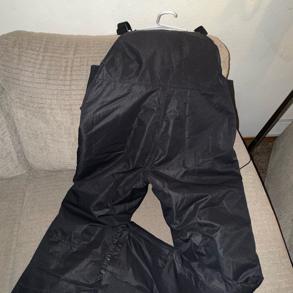 Black Snow Bib Overalls